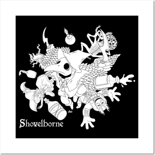 SHOVELBORNE - BLOOD EDITION MONO PRINT Posters and Art